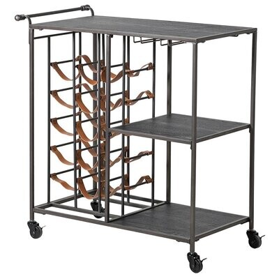 Metal Wine Rack Trolley