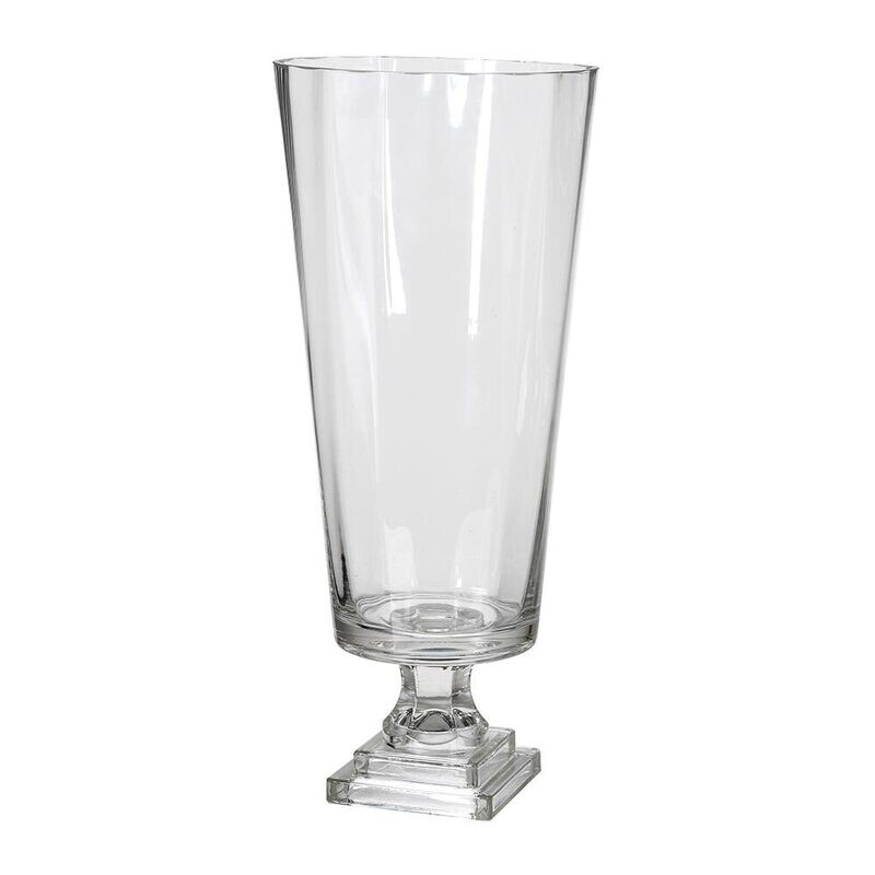 Square Base Glass Vase (tall)