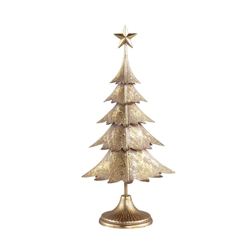 Gold Iron Christmas Tree