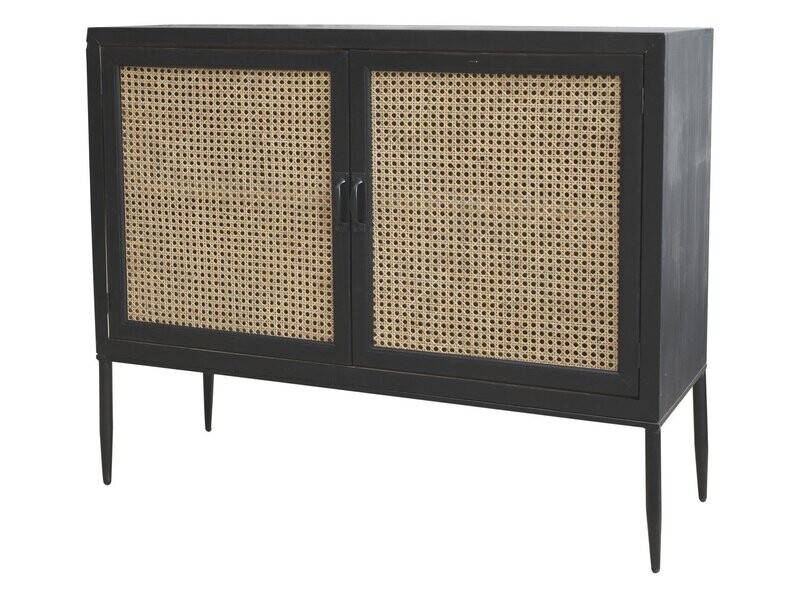 Cabinet with Wicker Door
