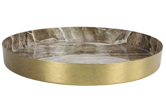 Marble Effect Gold Tray