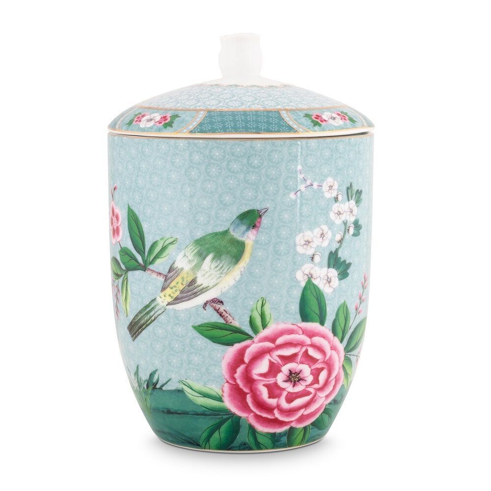 Blushing Birds Storage Jar