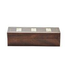 Dominoes in Wooden Box