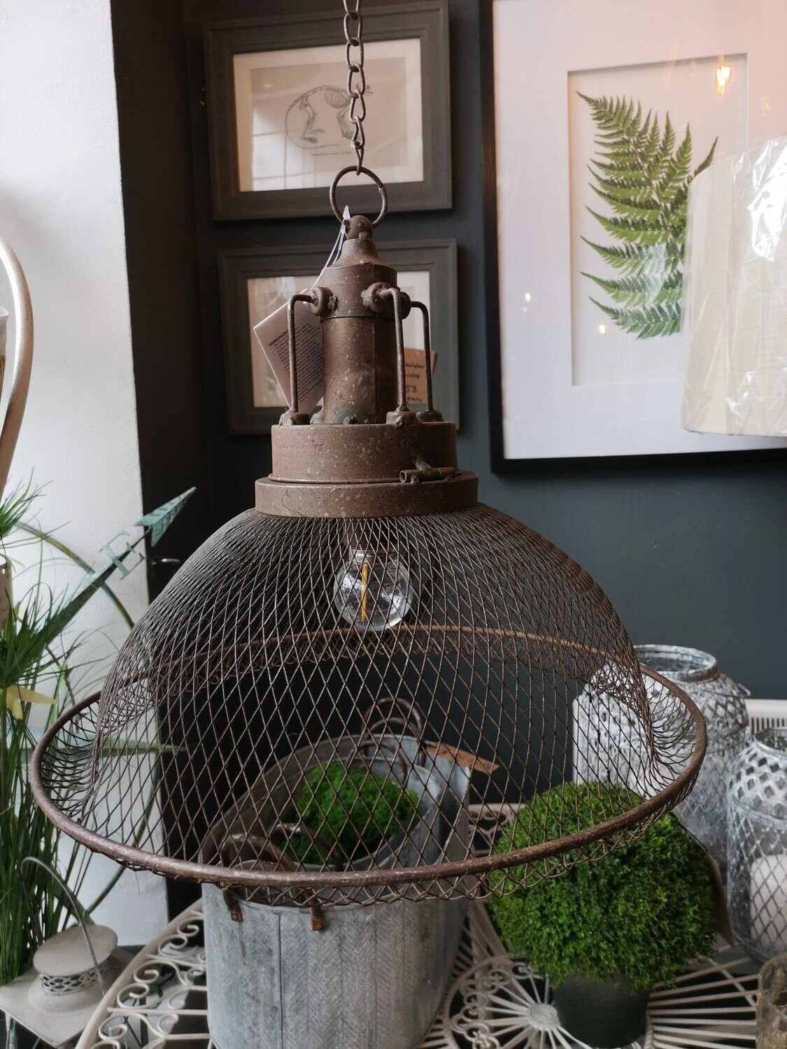 Mesh Battery Pendant Light