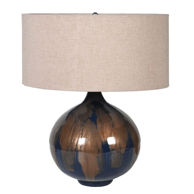 Asinara Enamel Table Lamp with Shade