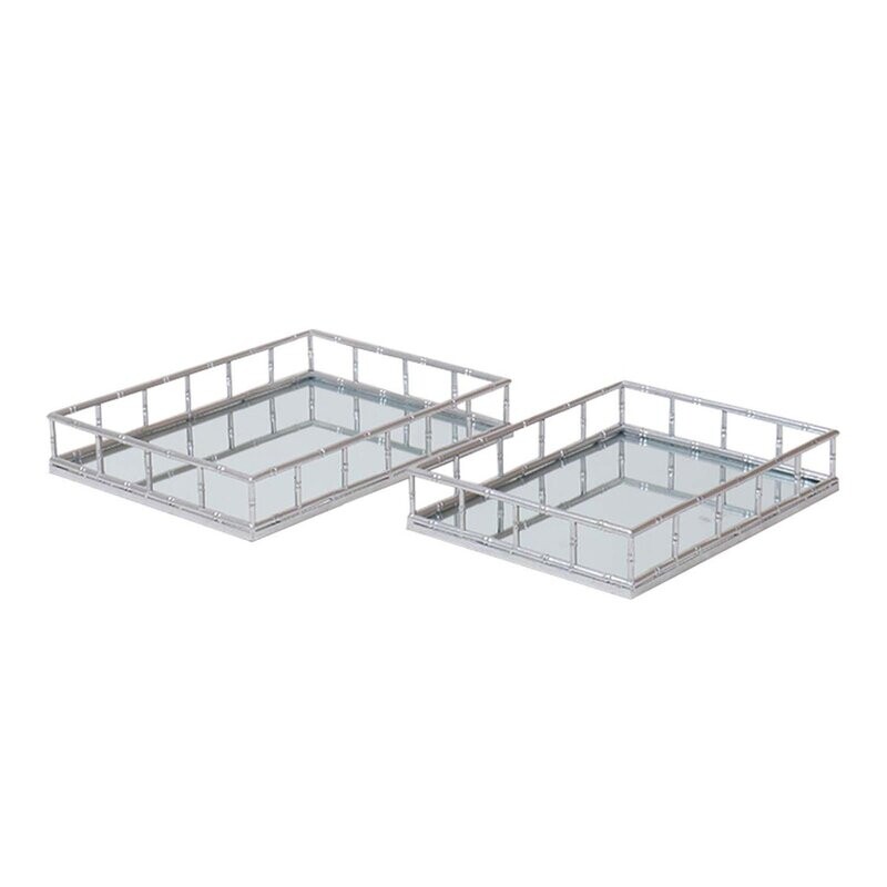 Silver Rectangular Tray: Large  (individually priced)