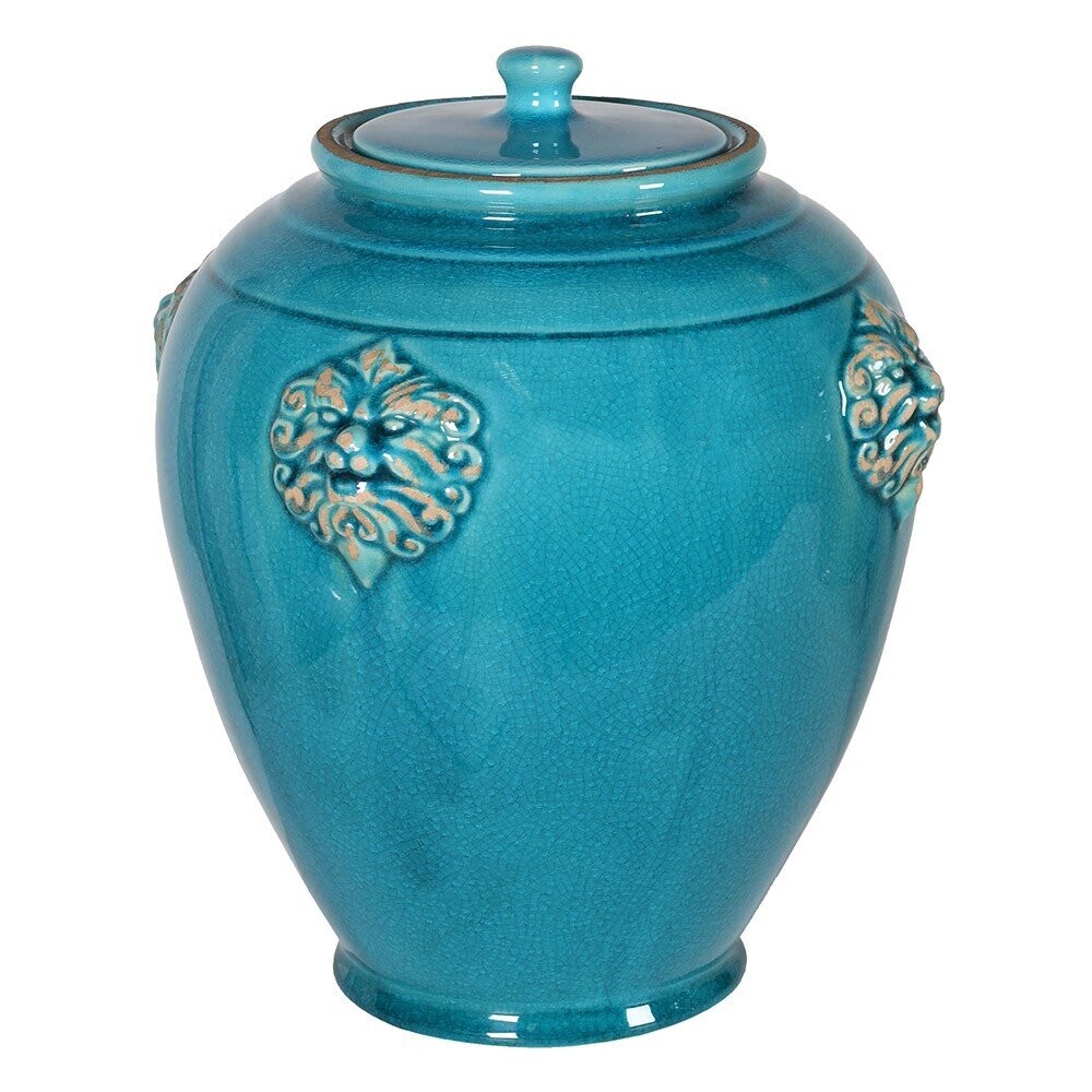 Turquoise Lidded Jar