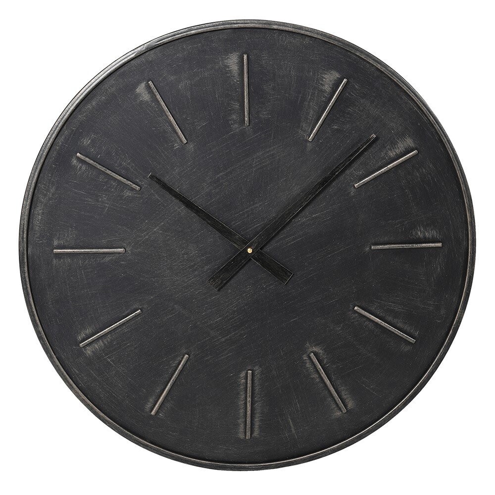 Black Roman Numerals Metal Clock
