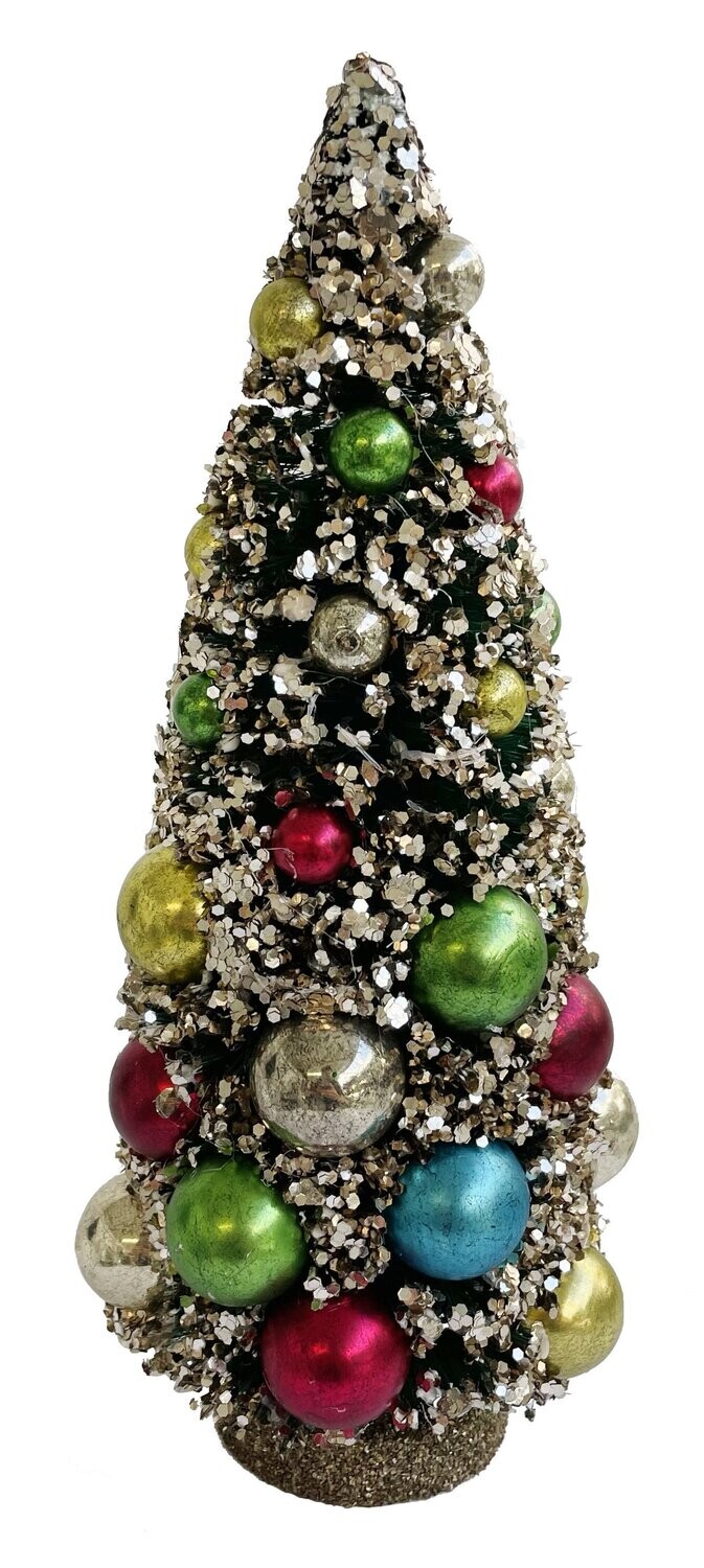 Twig Tree with Glitter and Baubles
