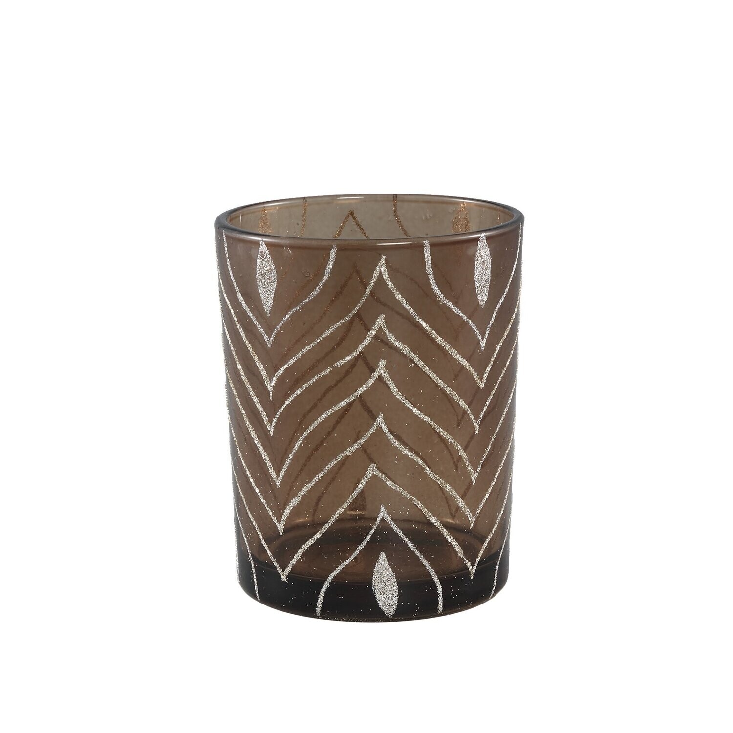 Glitter Strip Tealight Holder (medium)