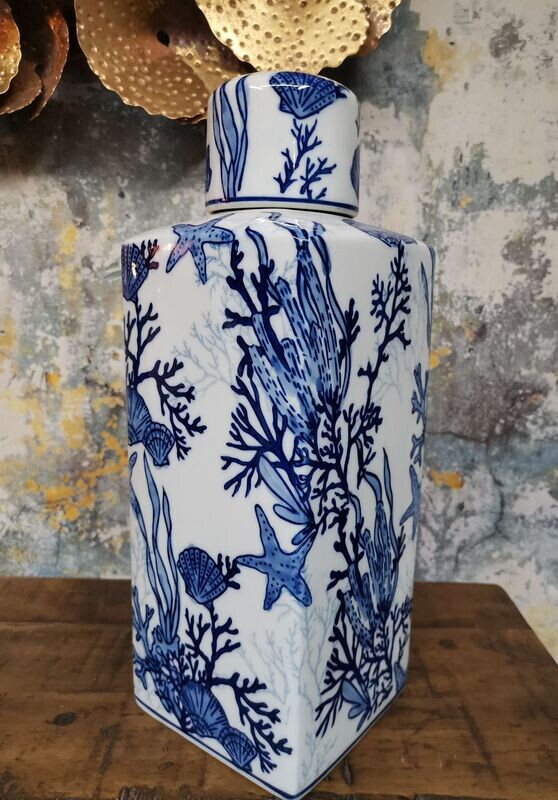Sealife Porcelain Jar