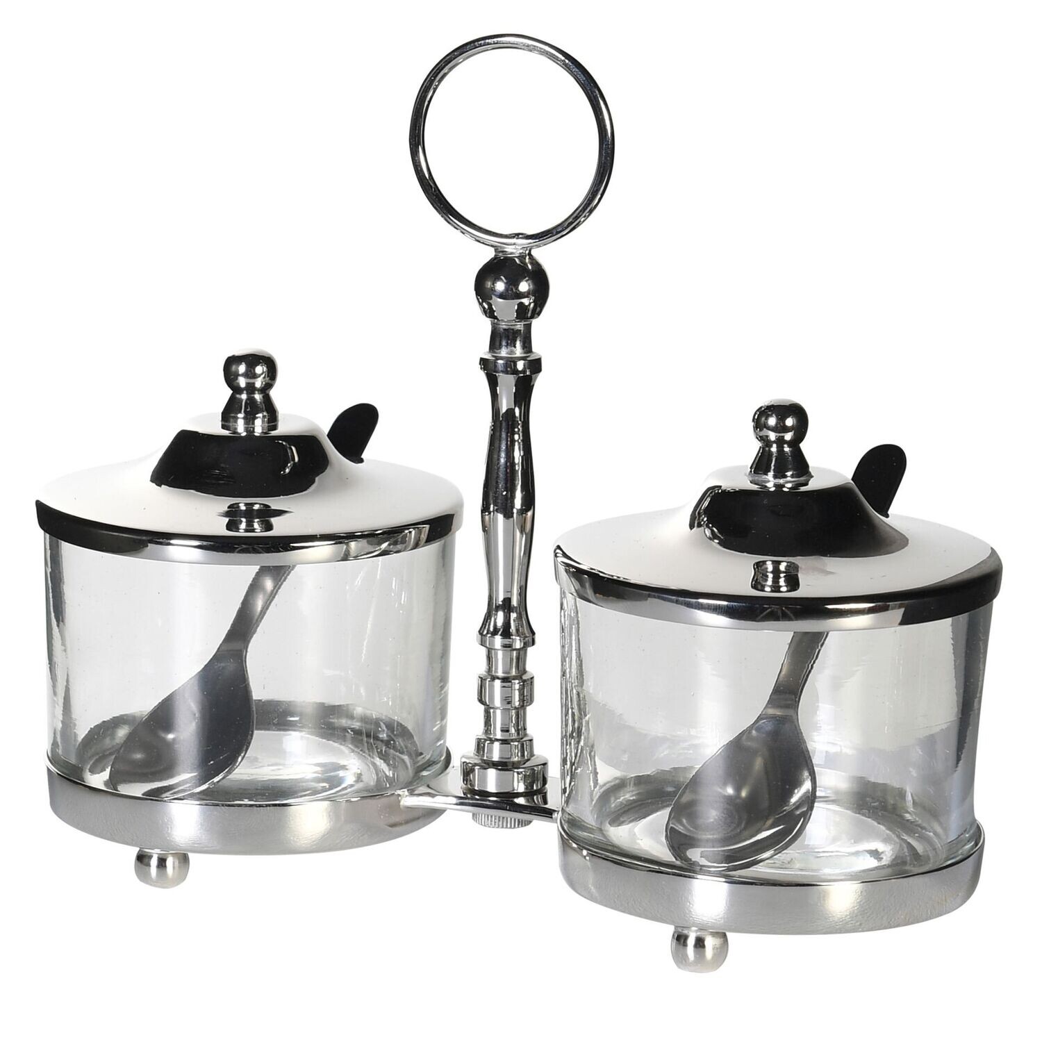 Double Condiment Jars