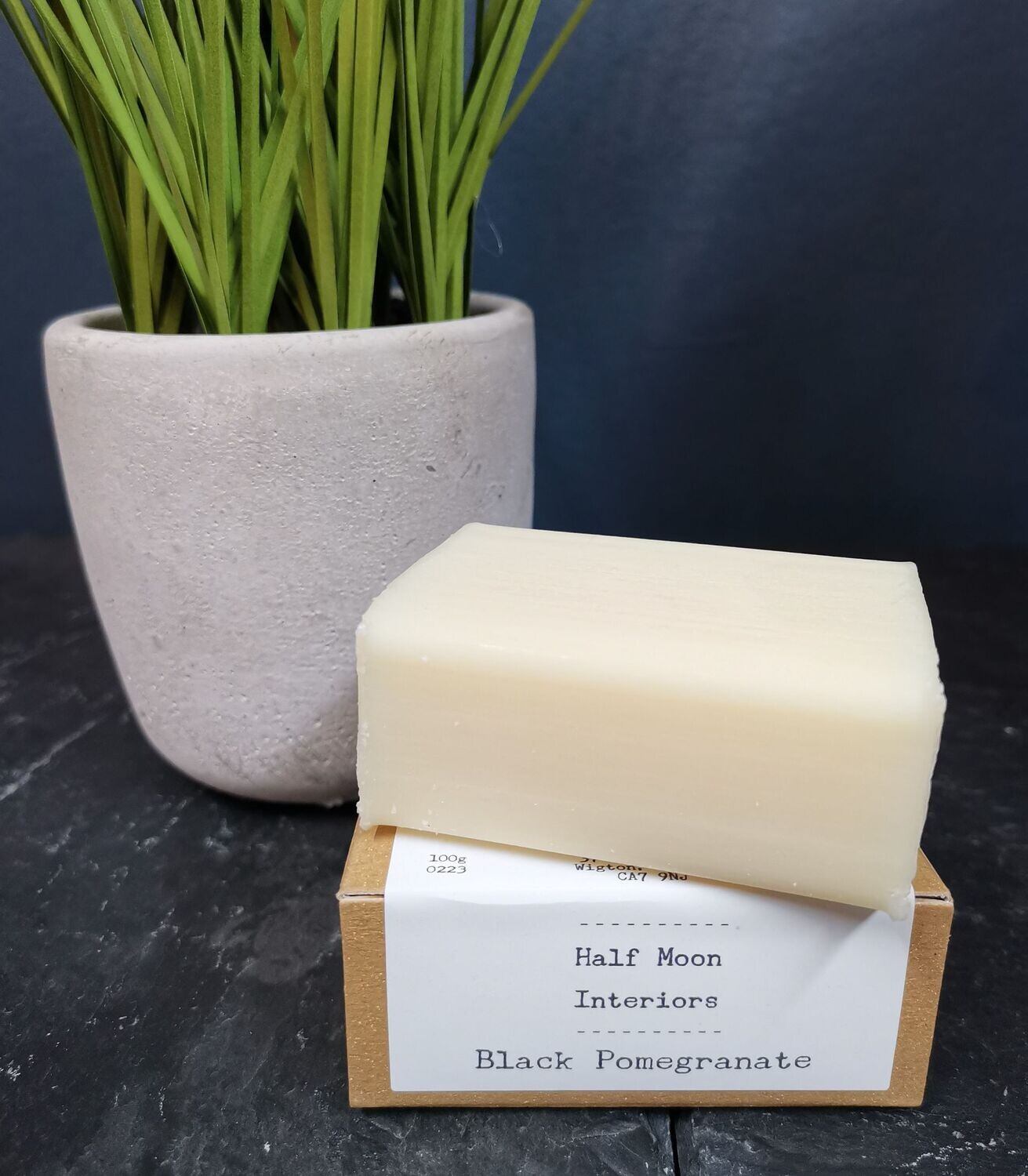Organic Base Soap Bar: Black Pomegranate