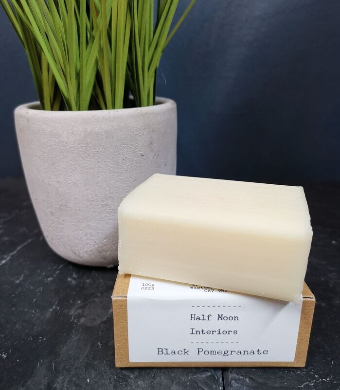 Organic Base Soap Bar: Black Pomegranate