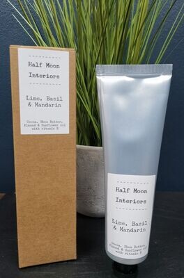 Cocoa & Shea Butter Hand + Body Cream: Lime, Basil + Mandarin