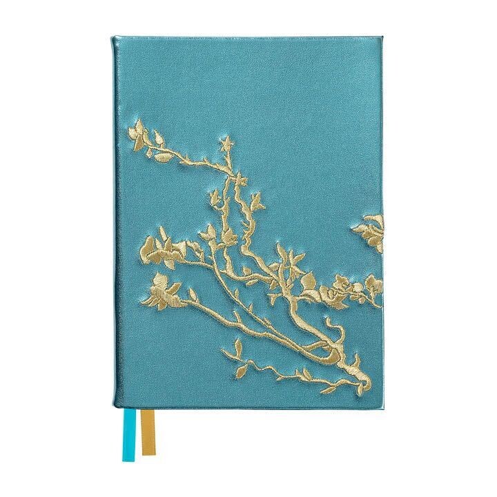 Embroidered Almond Blossom Notebook