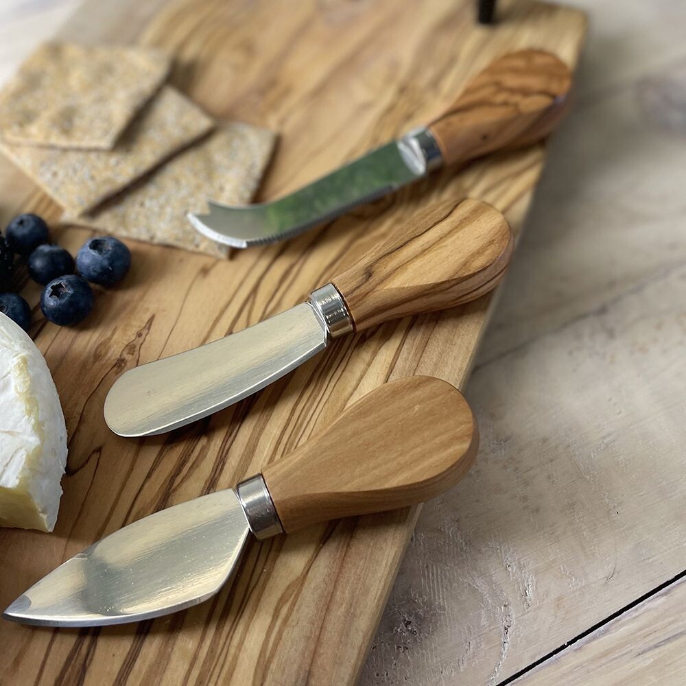 Olive Mini Cheese Knives