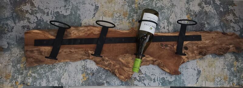 Reclaimed Wood Wine Rack