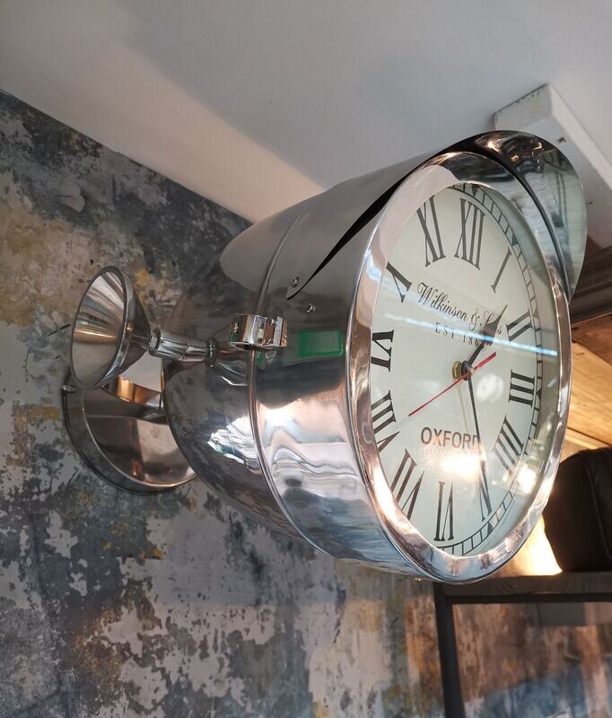 Oxford Silver Wall Clock (large)
