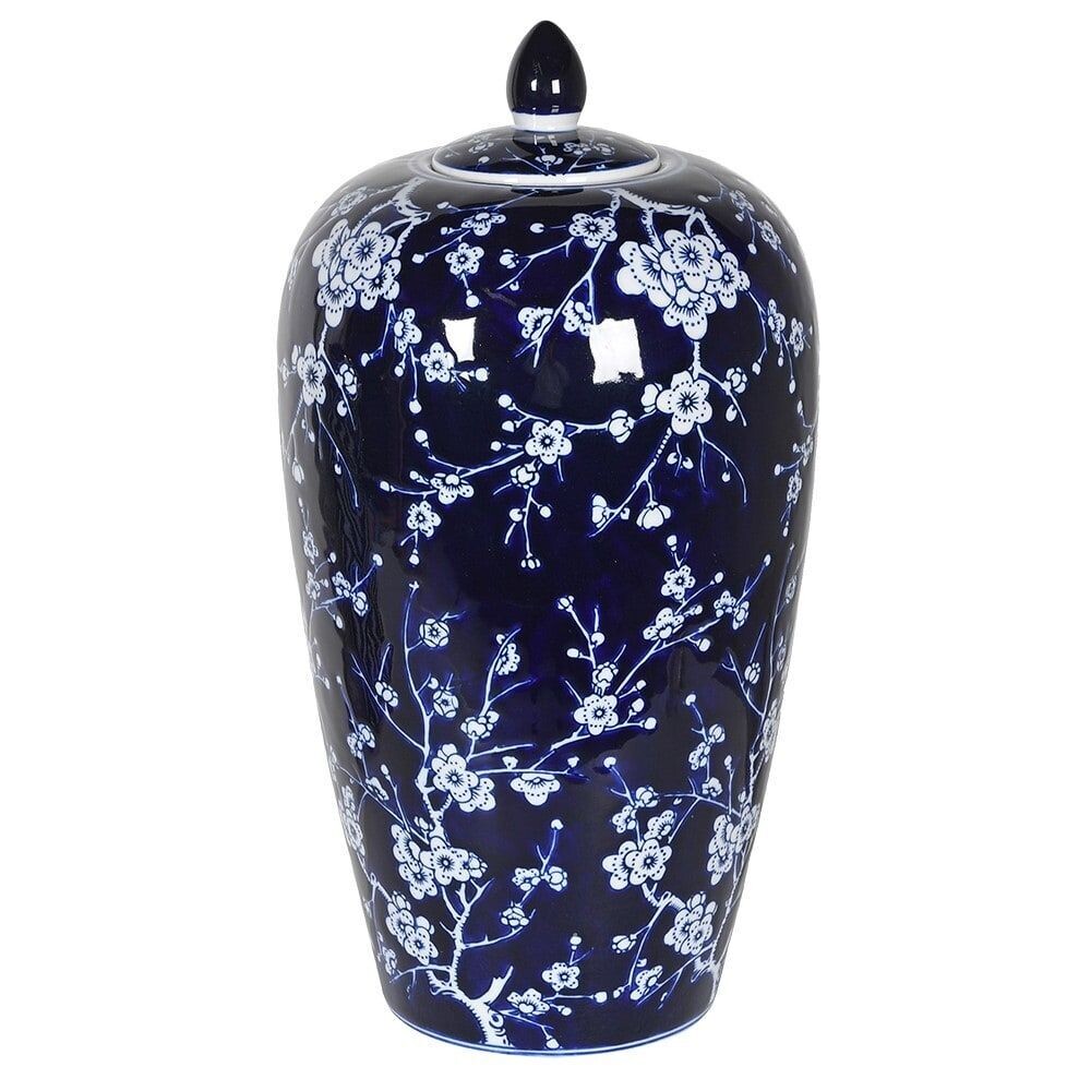 Blue Patterned Jar