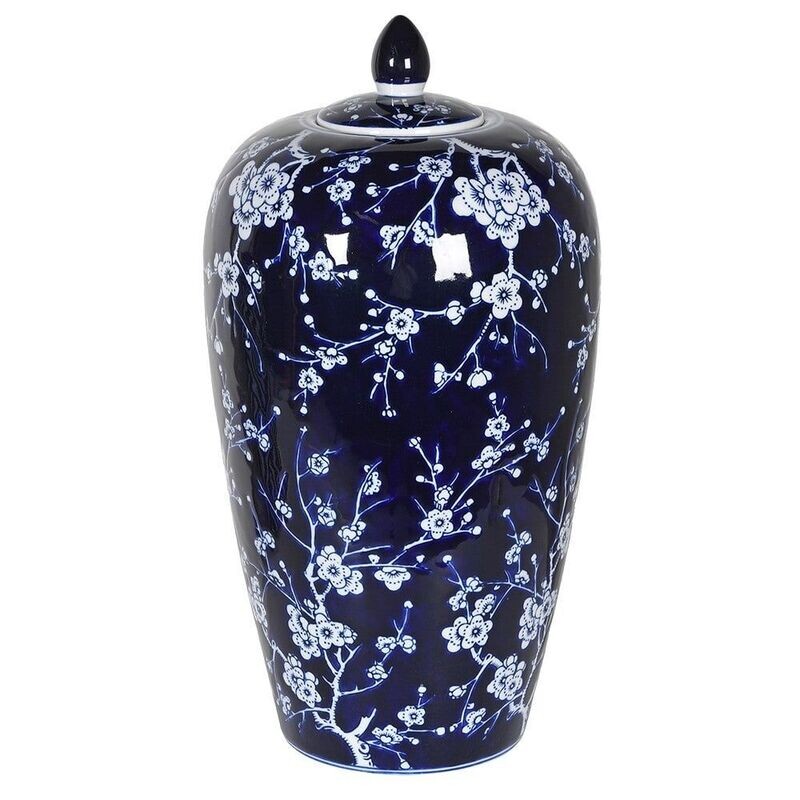 Blue Patterned Jar