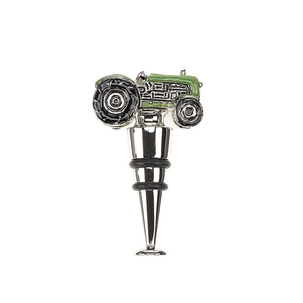 Green Tractor Bottle Stopper