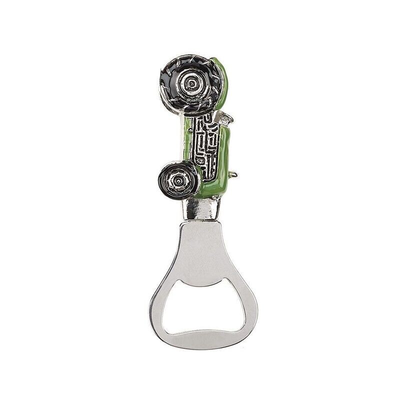 Green Tractor Bottle Opener