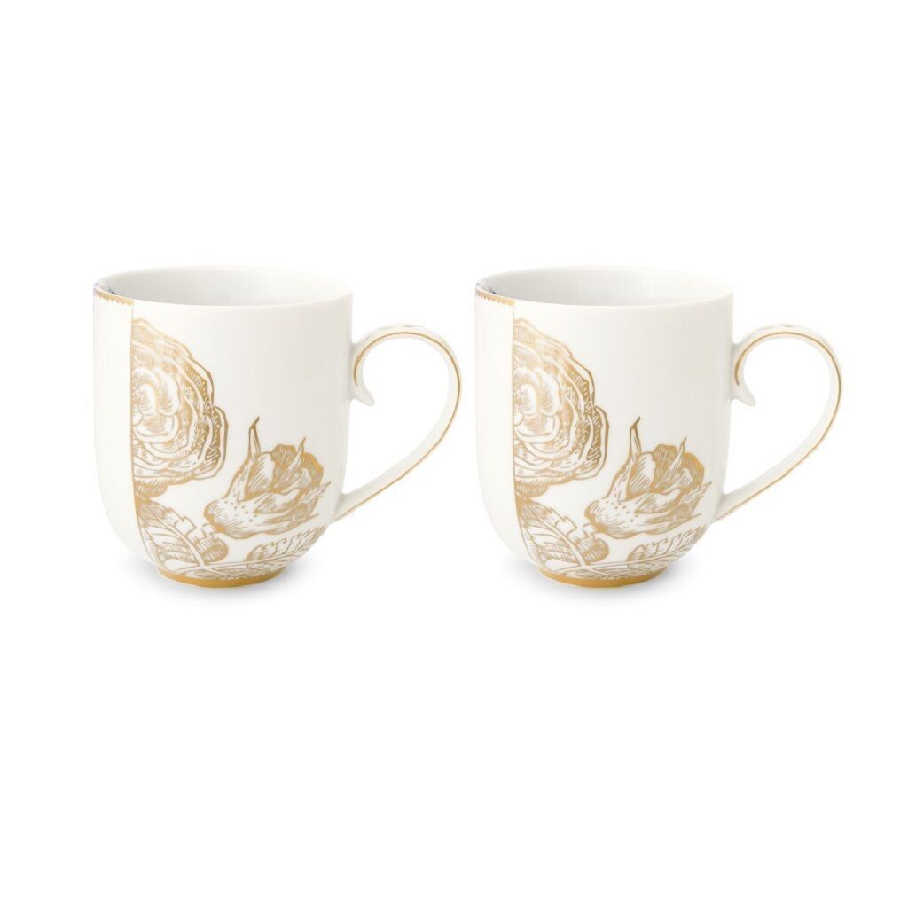 Royal White Mugs (set of 2)