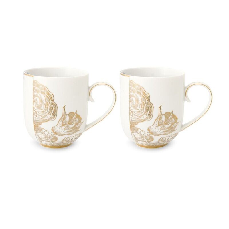 Royal White Mugs (set of 2)