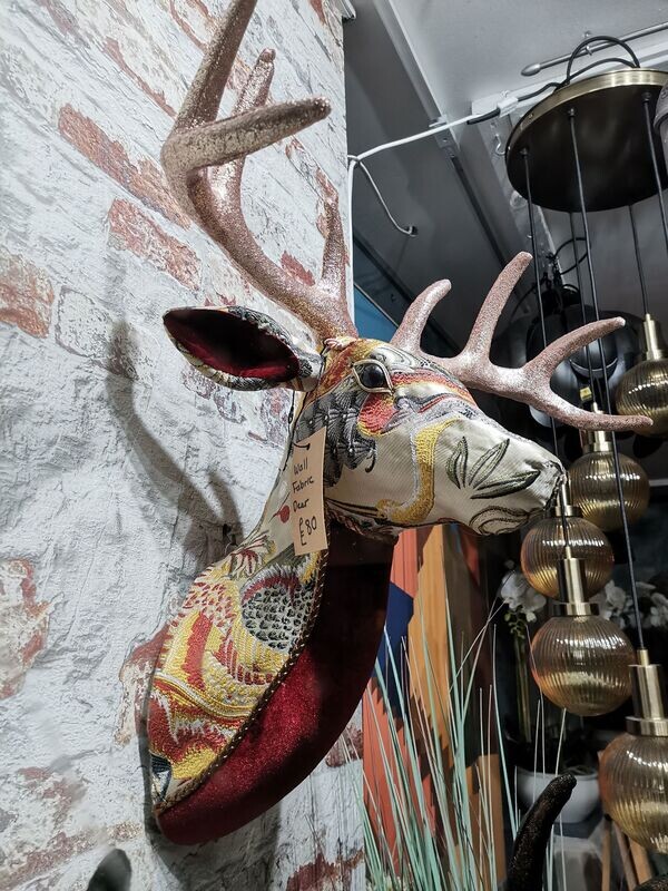 Fabric Decorated Wall Deer