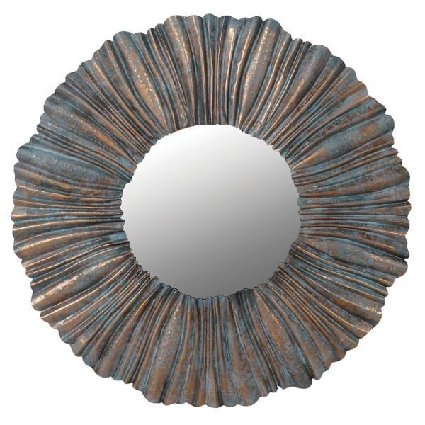 Pleated Frame Wall Mirror