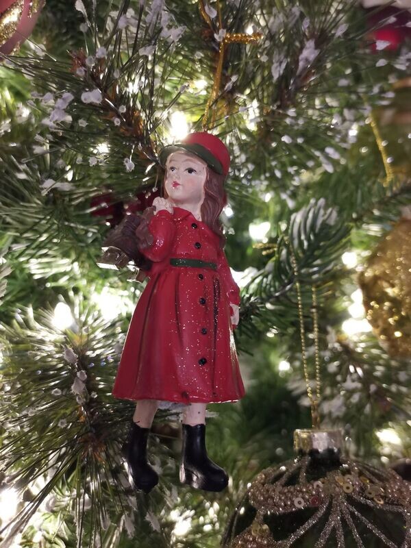 Girl with Skates Tree Decoration