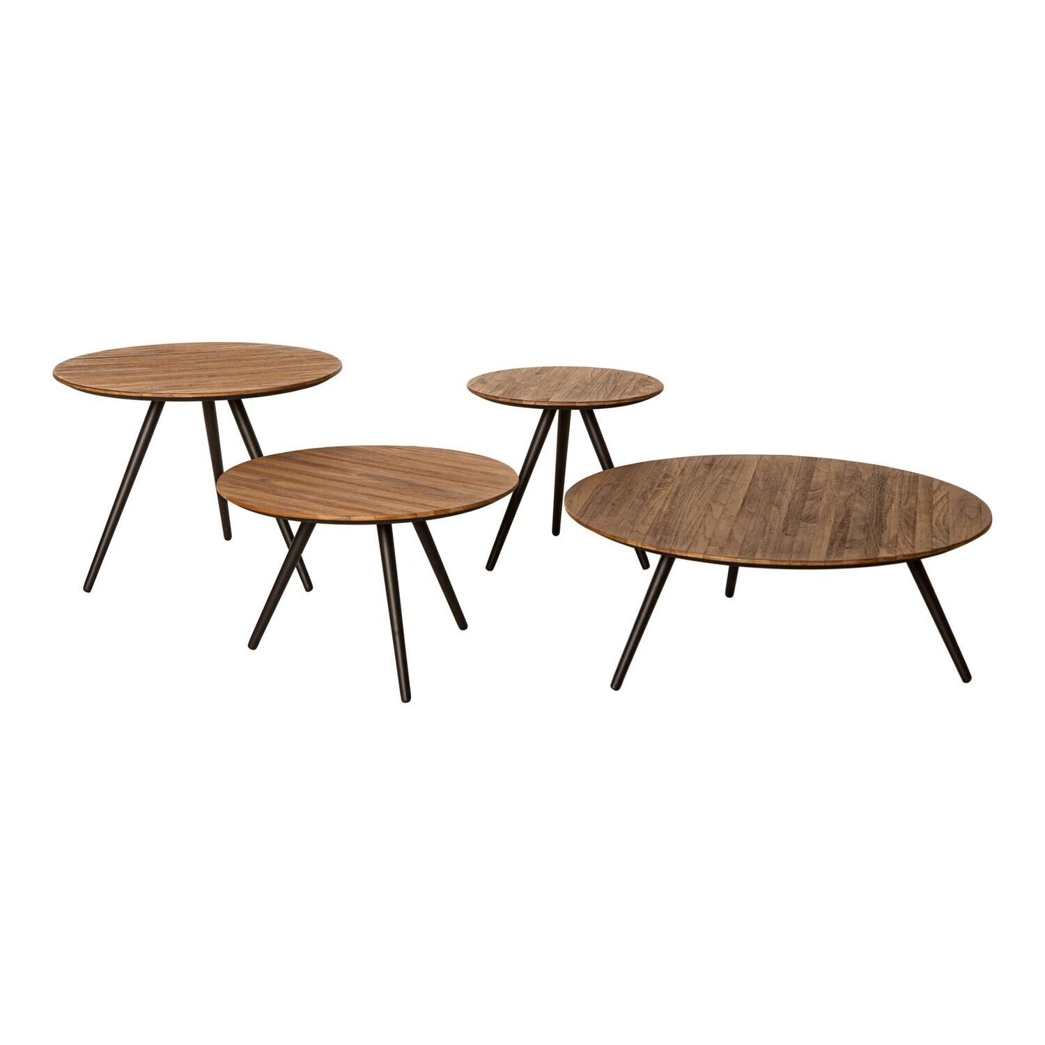 Thyrsa Natural Recycled Teak Wood Coffee Table Small