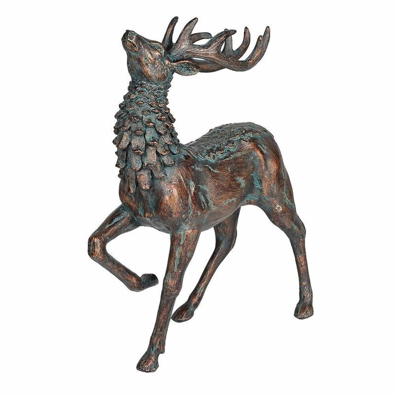 Bronzed Prancing Deer