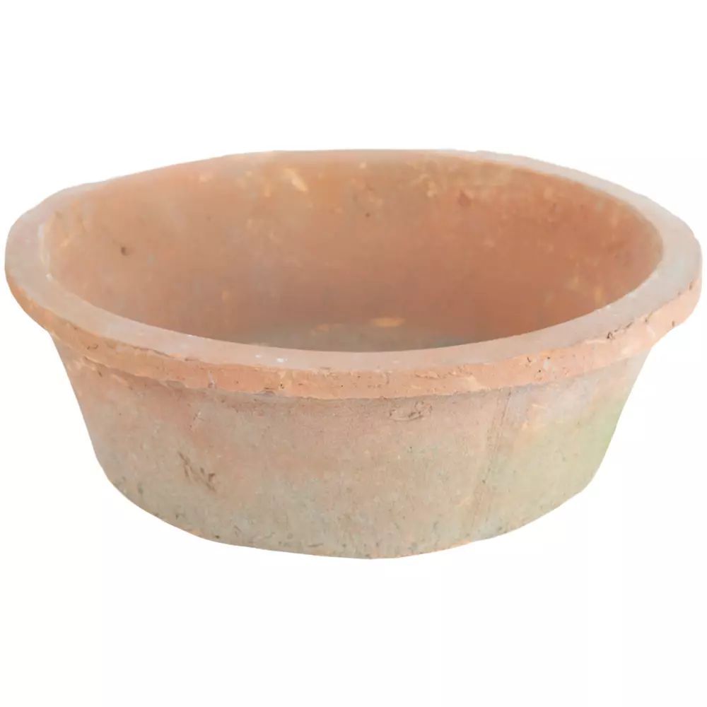 Antiqued Redstone Dish Planter