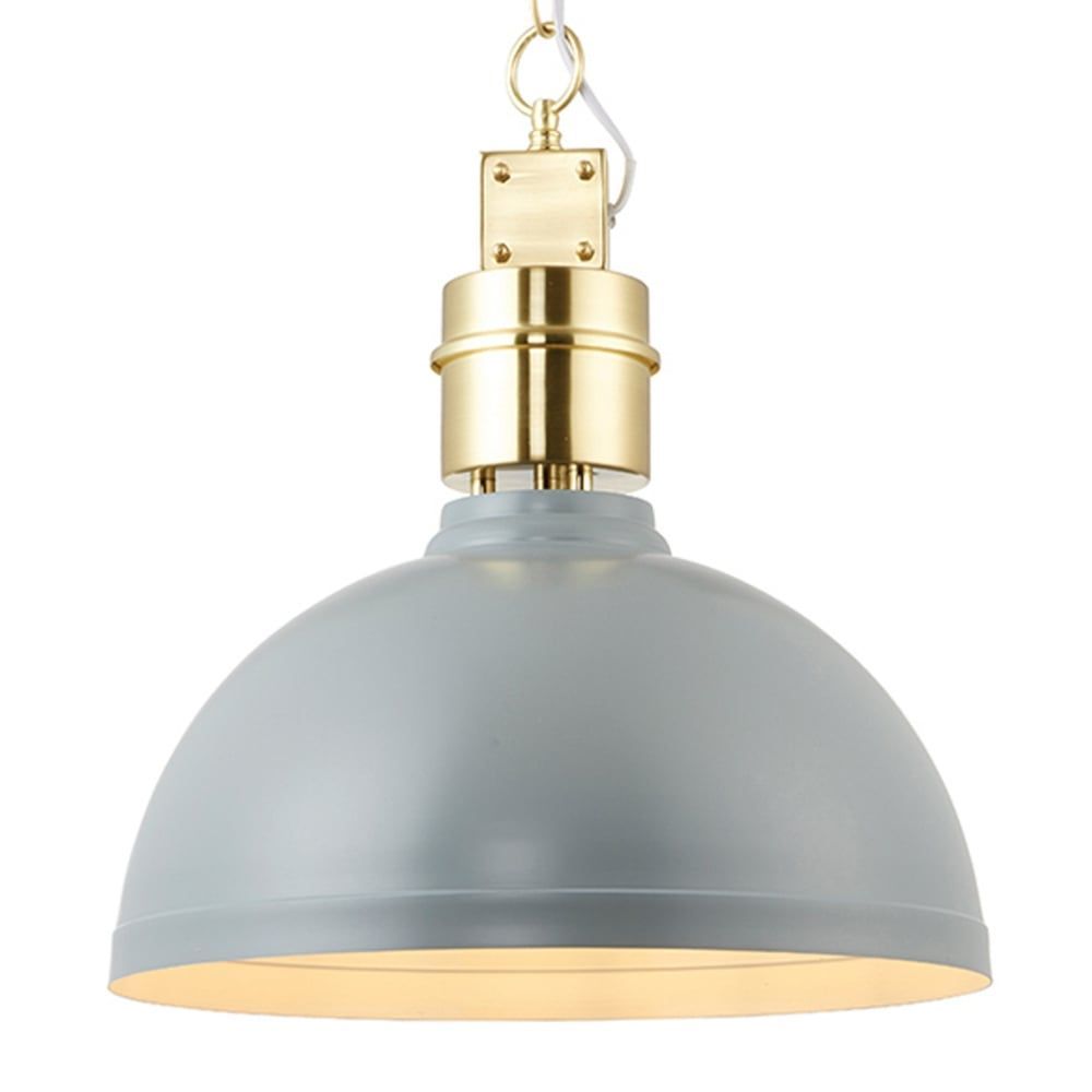 Satin Grey Pendant Light