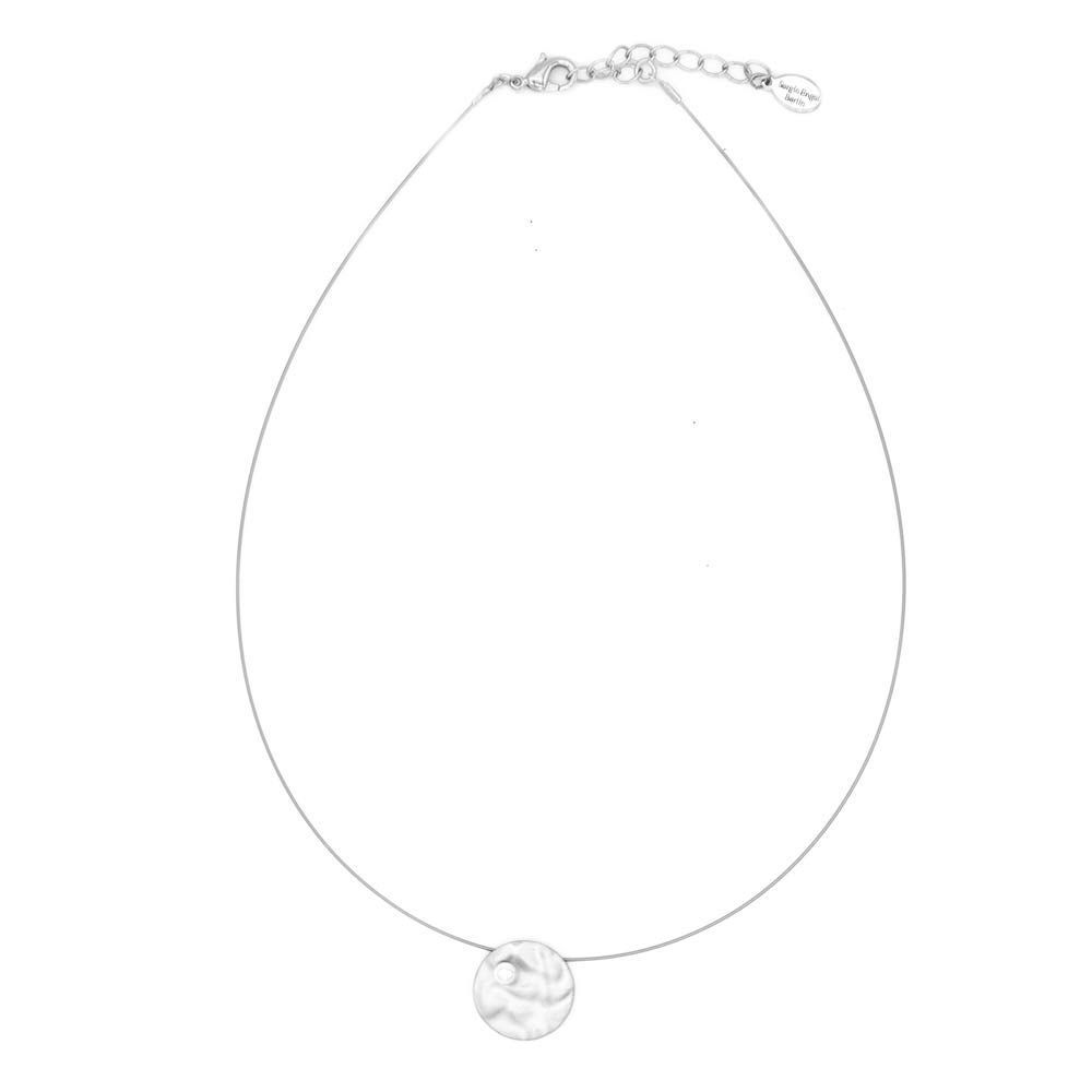 Pura Disk Necklace with Pearl