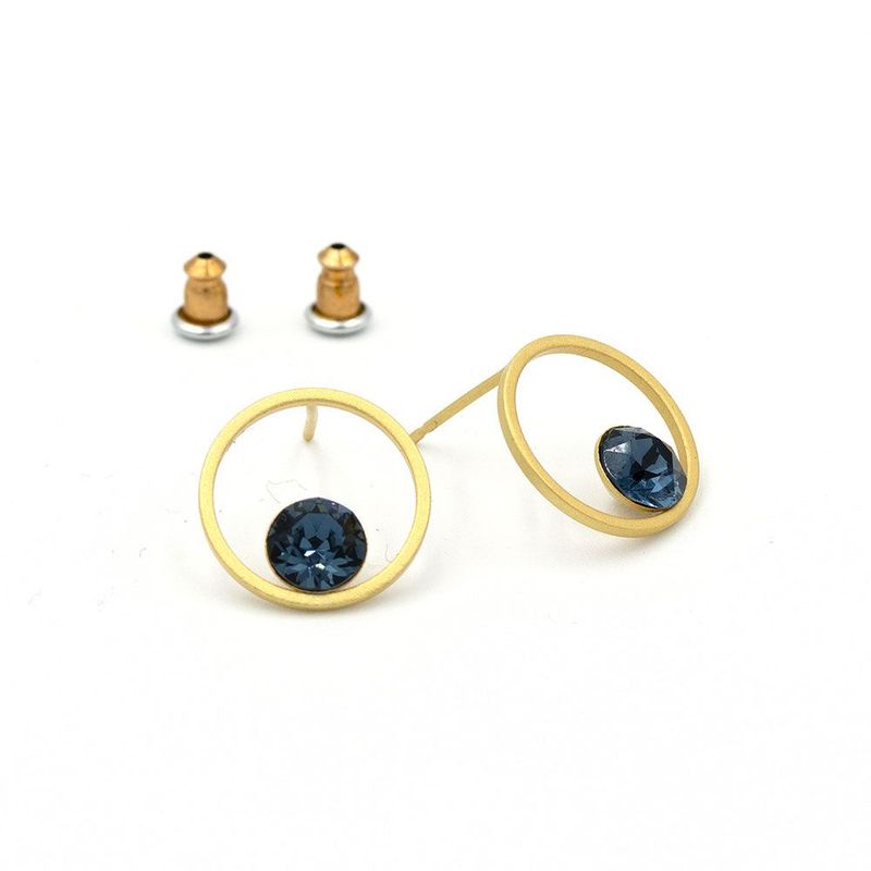 Circles Earrings (blue)