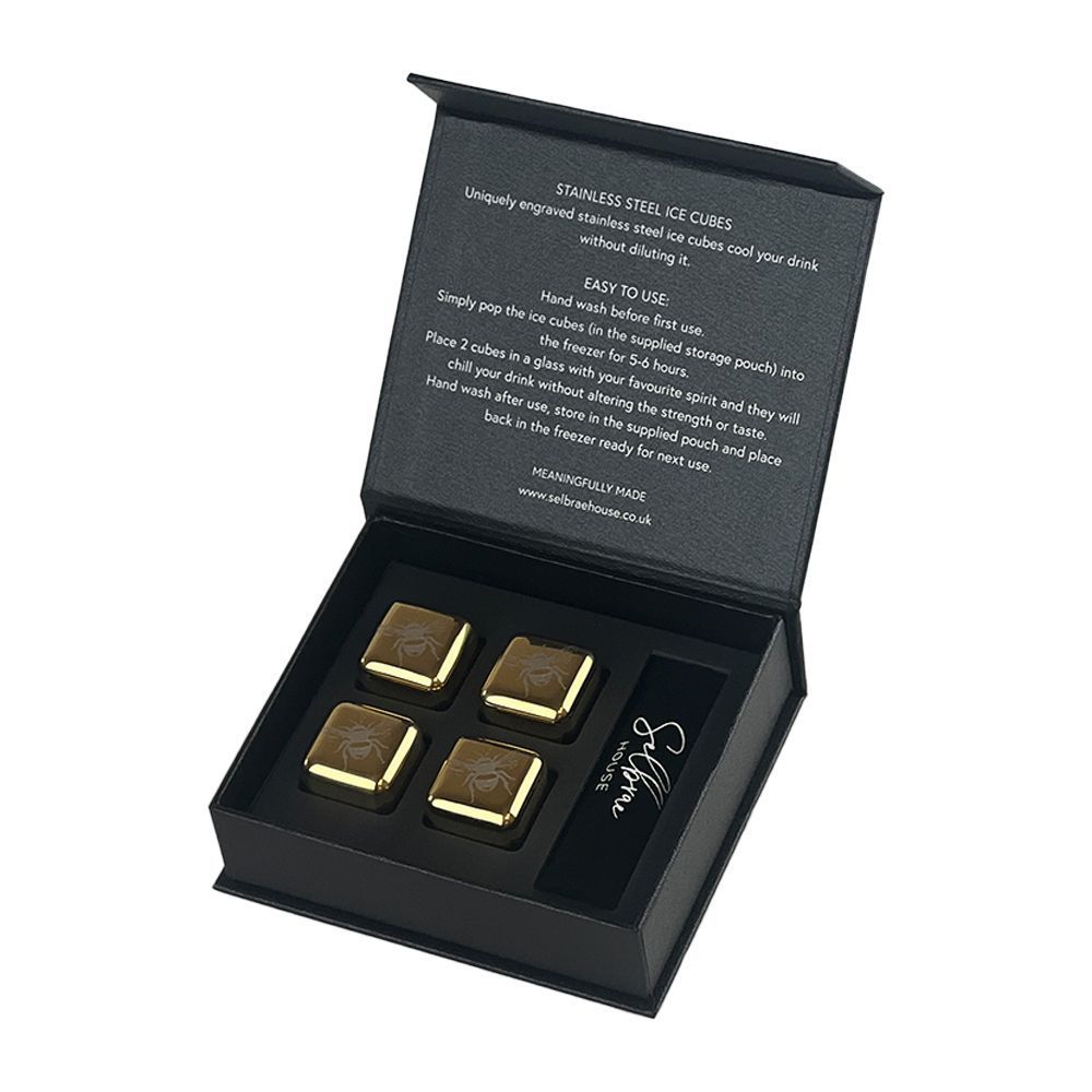 4 Bee Stainless Steel Ice Cubes