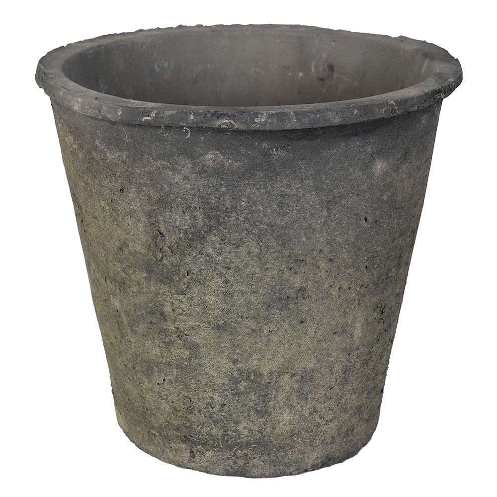 Large Antique Black Stone Pot