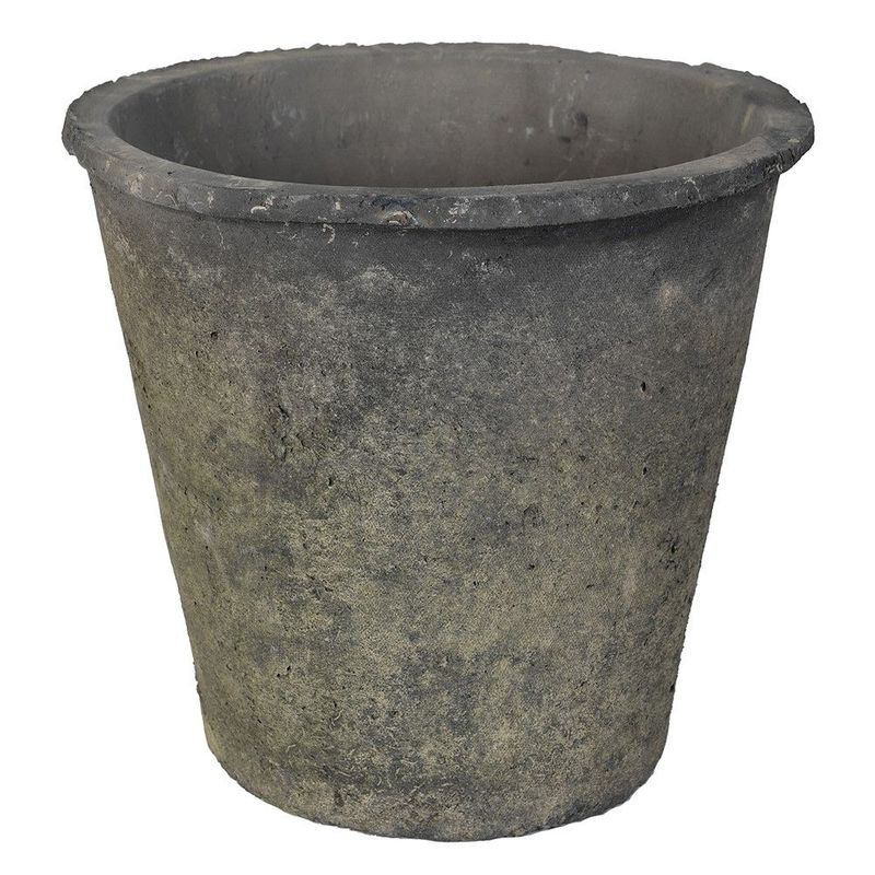 Large Antique Black Stone Pot