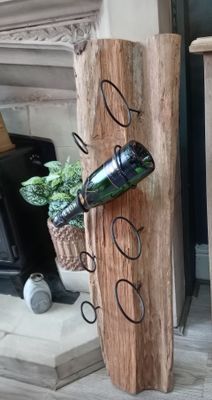 Reclaimed Wood Wine Rack