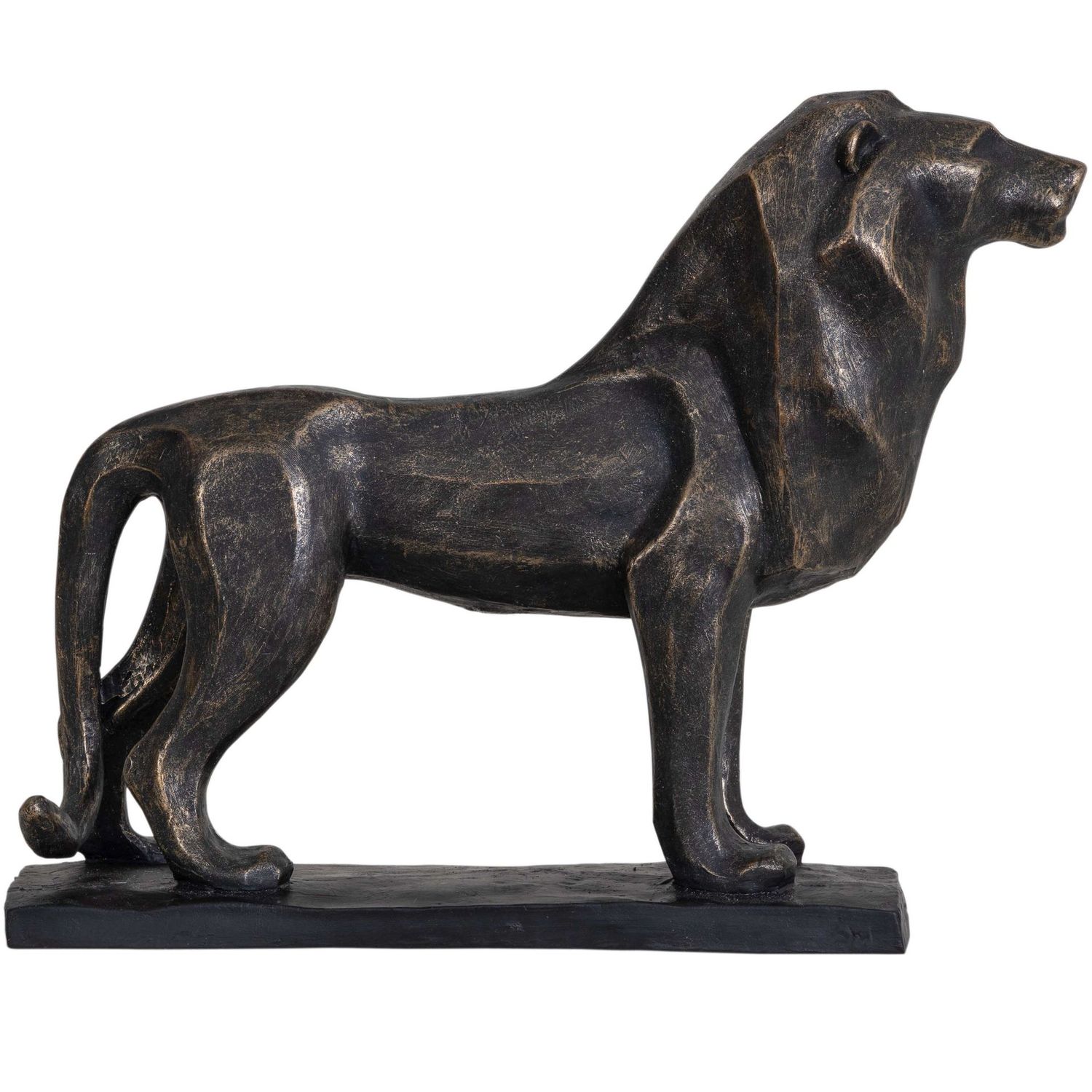 Cubist Lion Sculpture
