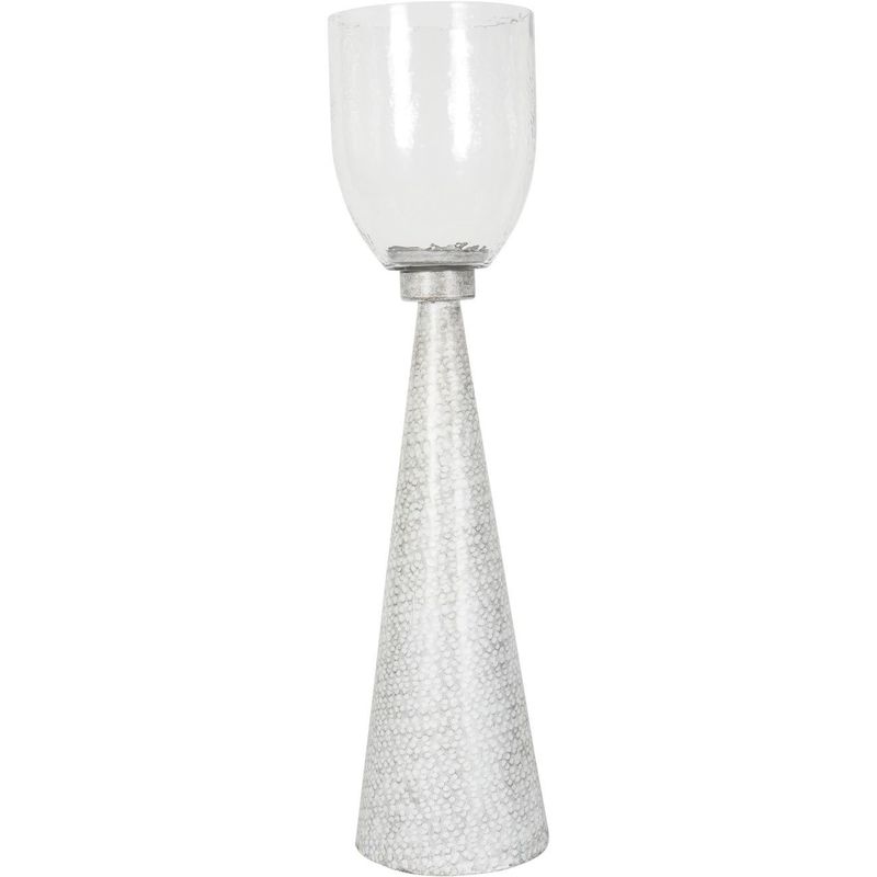 Sandbanks Iron and Hammered Glass Hurricane