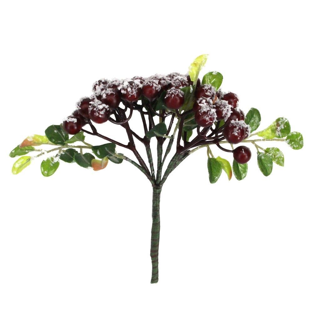 Snowy Red Berry/Leaf
