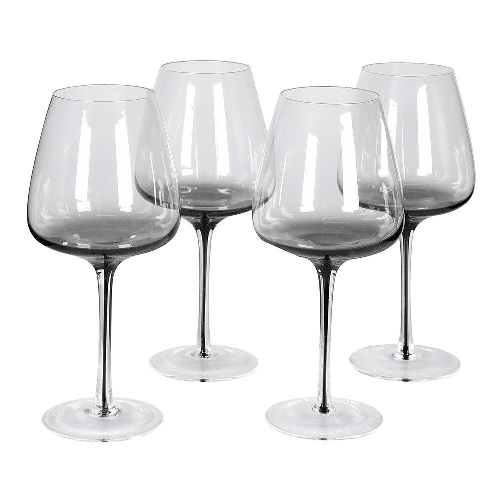 Smokey Red Wine Glasses (set of 4)