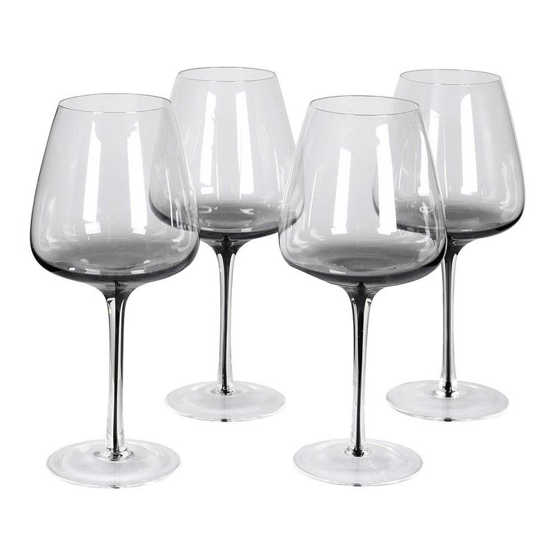 Smokey Red Wine Glasses (set of 4)