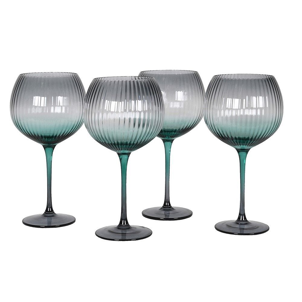 Emerald Gin Glasses (set of 4)