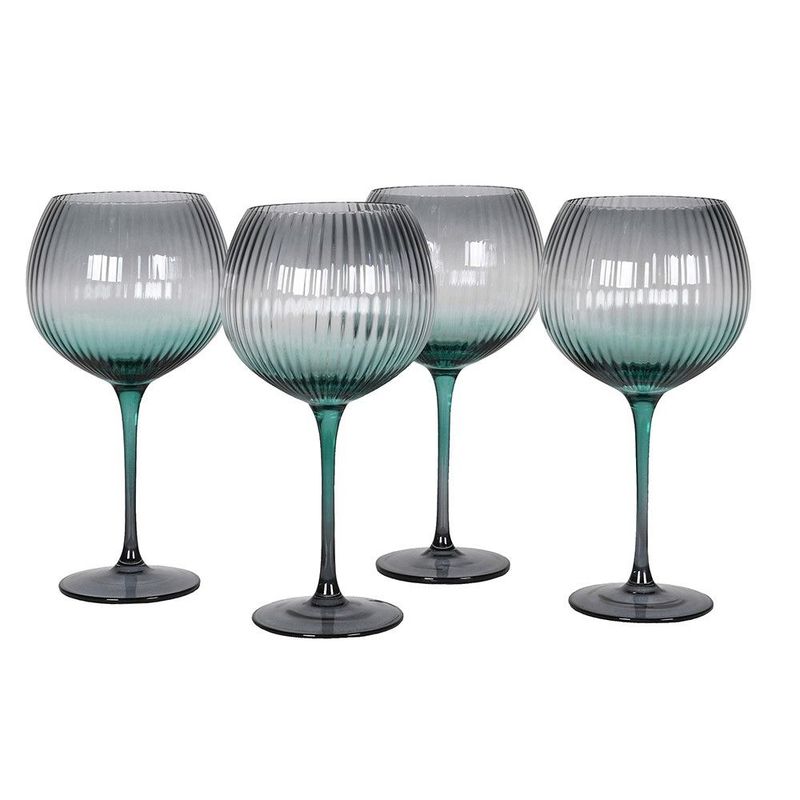 Emerald Gin Glasses (set of 4)