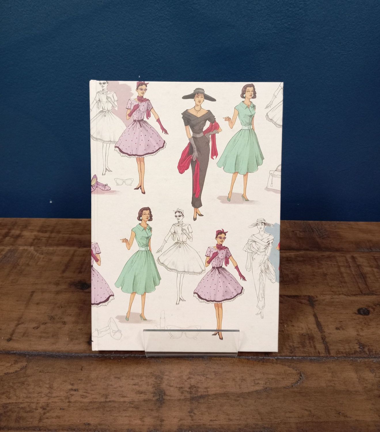 Hard Cover Blank Notebook A5: 50s Fashion